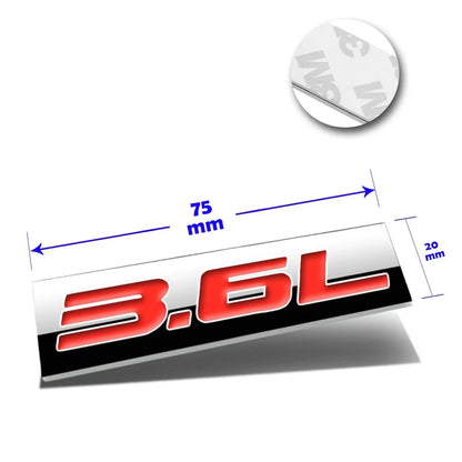 3X Polished Metal 3D Red Emblem Decal for Cadillac/Saturn/Buick/Pontiac