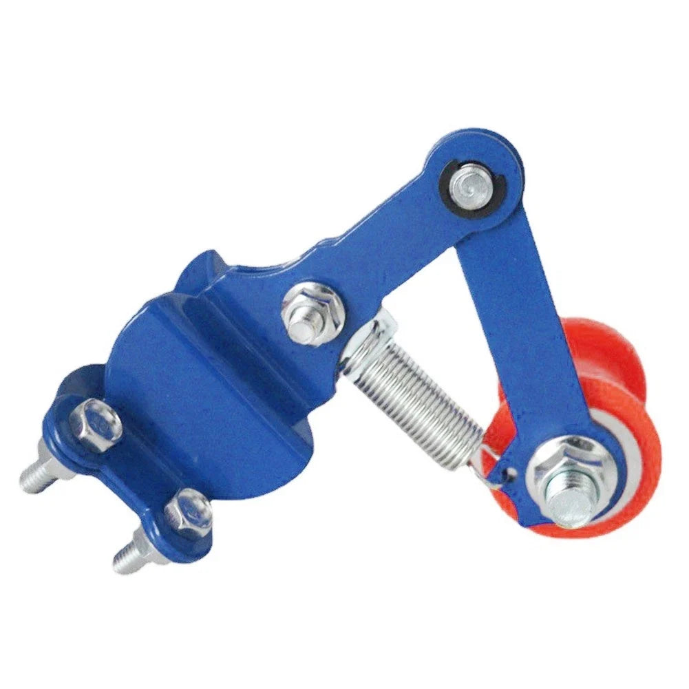 Chain Tensioner Roller Adjuster for Universal ATV Dirt Bike (Blue/Red)