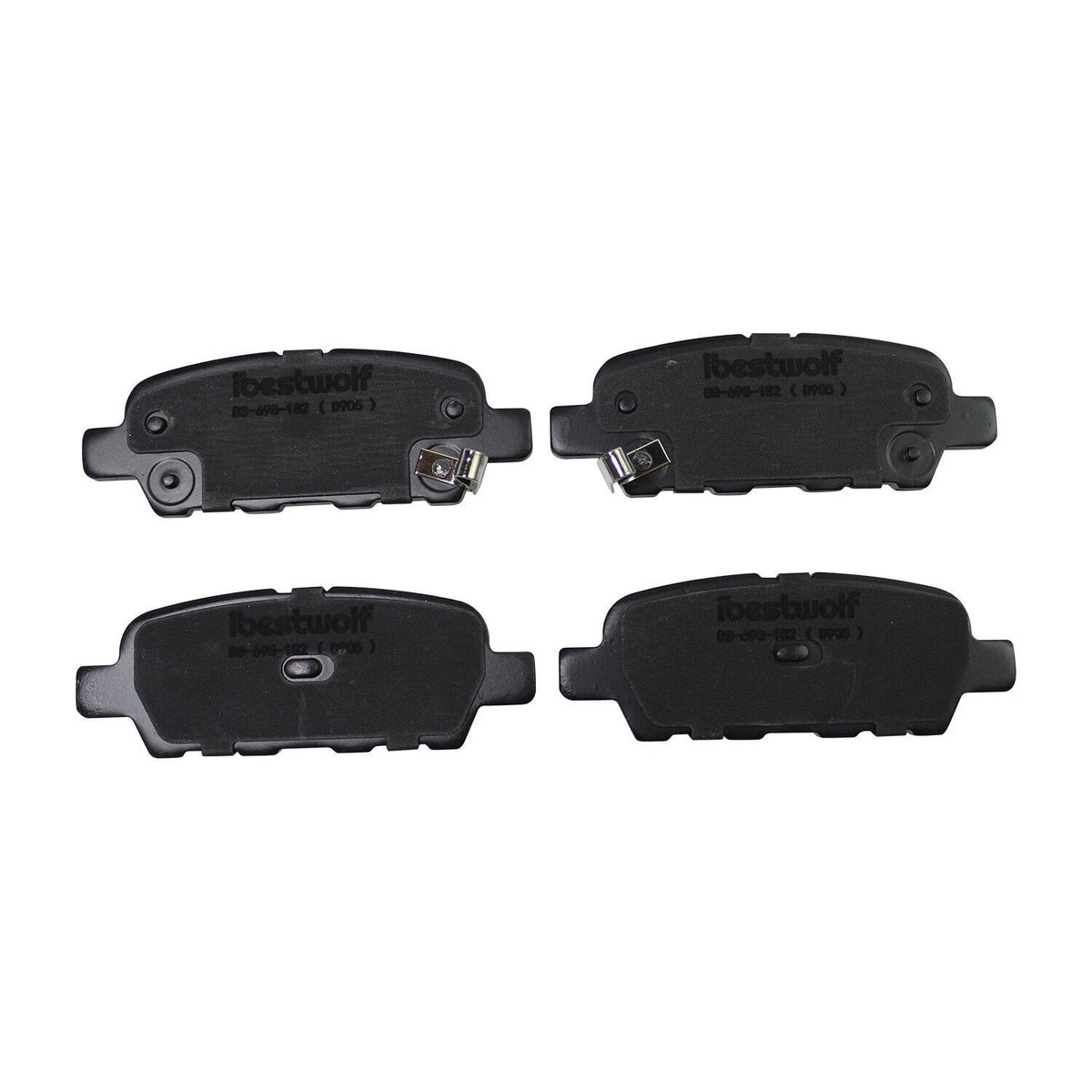 Set of 4 Rear Ceramic Brake Pads for Infiniti EX35 (2010–2012) D905 P-905 905