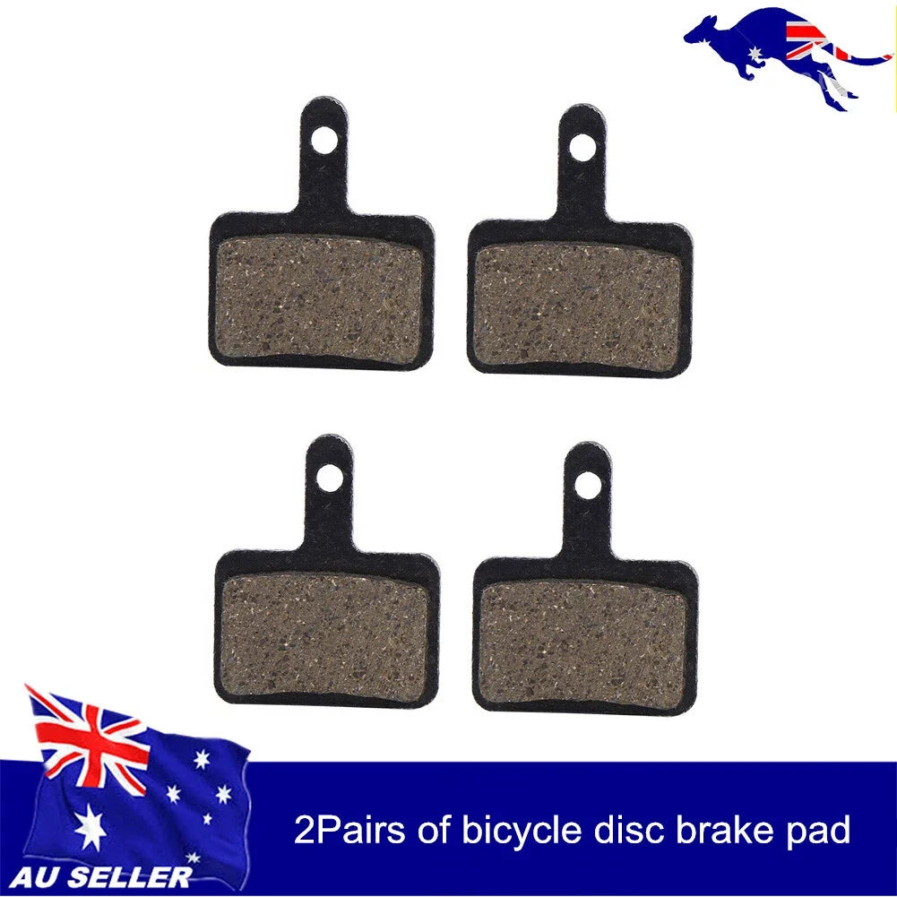 2 Pairs Resin Disc Brake Pads for Shimano M375 M395 M446 (2010–2023)