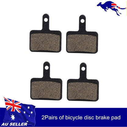 2 Pairs Resin Disc Brake Pads for Shimano M375 M395 M446 (2010–2023)