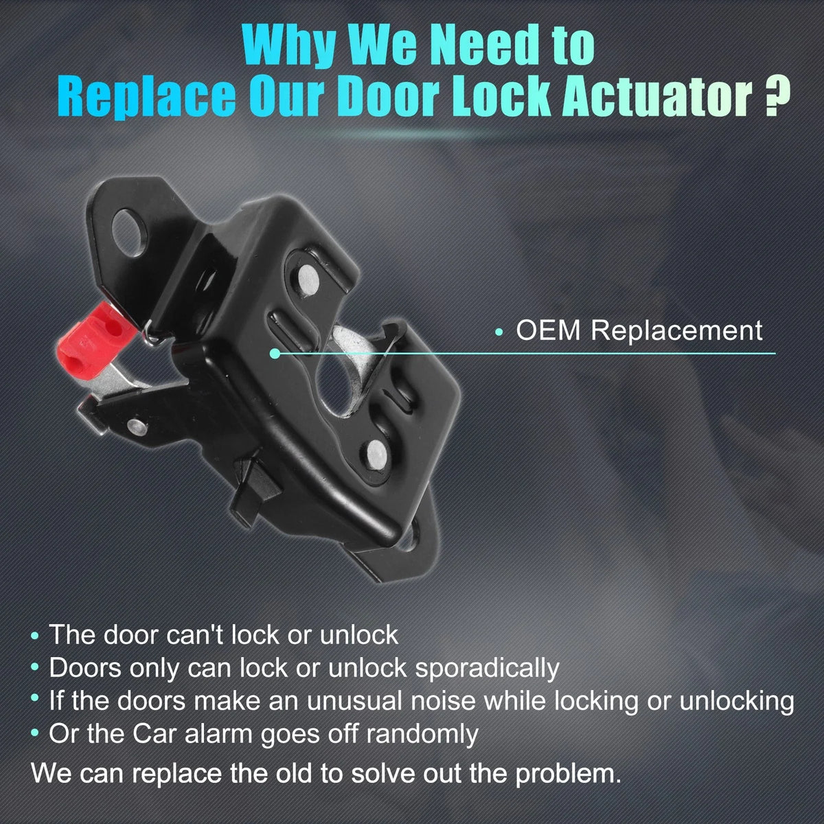 Rear Liftgate Door Lock Actuator Motor for Nissan Titan (2004–2012) No. 90500ZJ00A