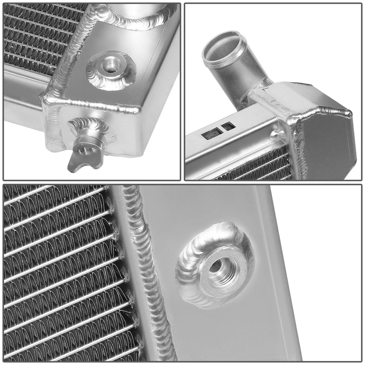 Full Aluminum 3-Row Racing Radiator for Chevrolet Corvette C3 V8 (1973–1976)