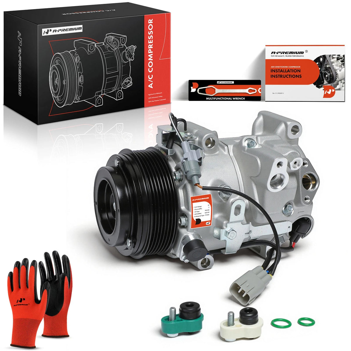 A/C Compressor with Clutch for Toyota Highlander (2008–2010) 8832048150, 8832048160