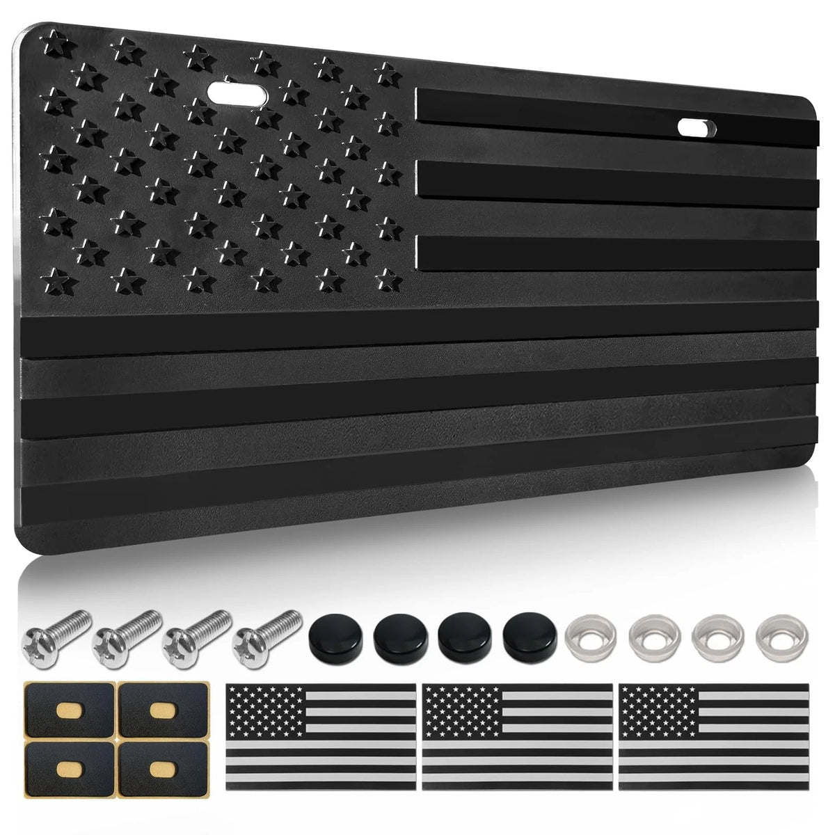 American Flag Front Bumper License Plate for All Vehicles (2010–2023)