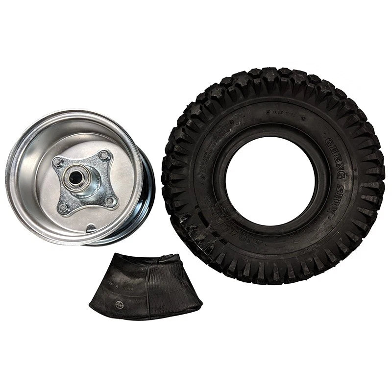 5" Steel Wheel and Tire Package for Studded Tire (Centered Hub)
