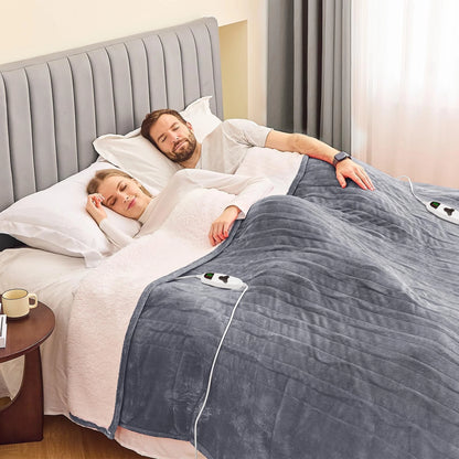 Heated Blanket Electric King Size 100"x90" Dual Control (No Part Numbers)
