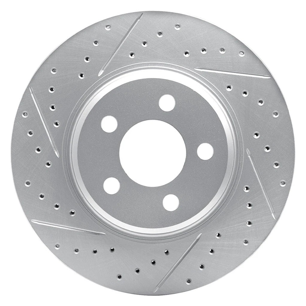 Rotor Set Front for Dodge Challenger (2009–2023) ALX-PAU-DF-830-39015R-CLA4, Drilled and Slotted