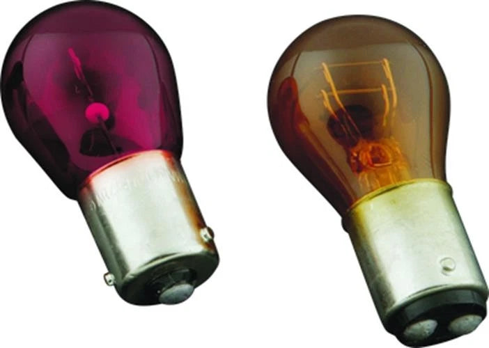 2X Incandescent Turn Signal 1156 Bulb Red for Kuryakyn (4814)