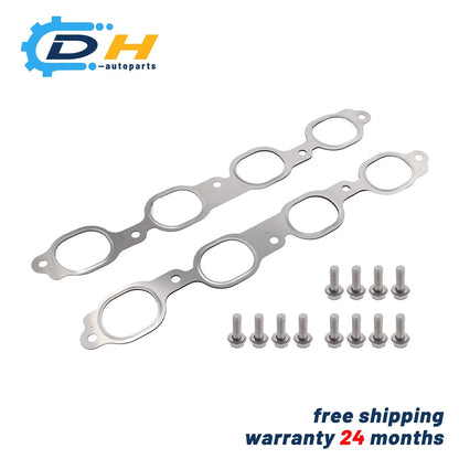 2X Steel Header Exhaust Manifold Gaskets for Cadillac Escalade (2015–2024) 12657093, 111082601