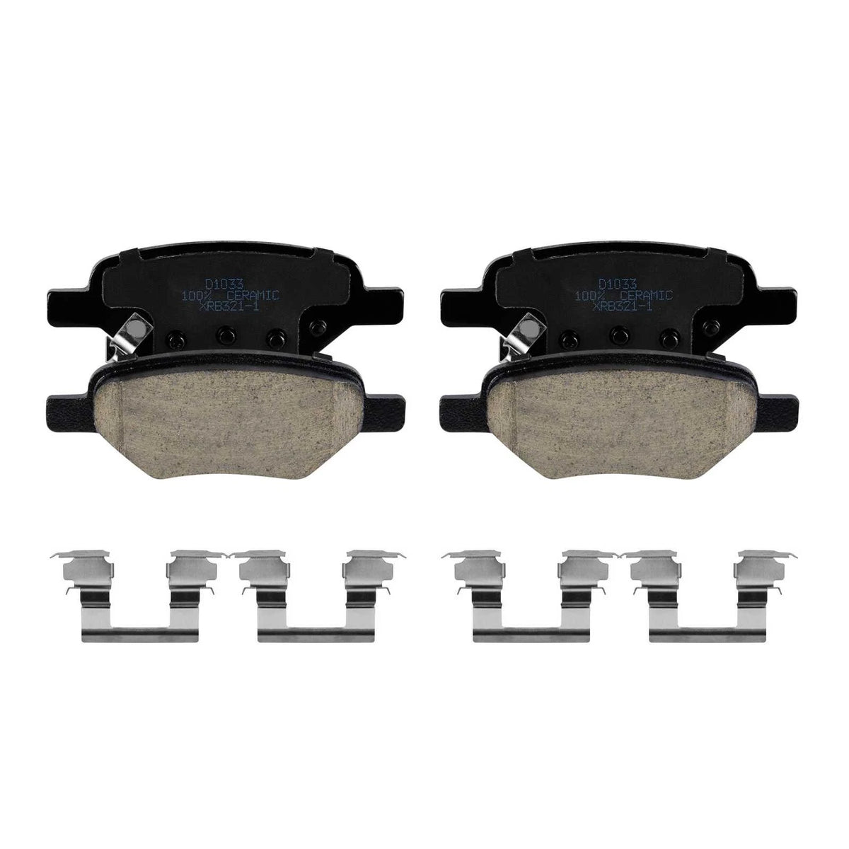 Rear Ceramic Brake Pad Set for Chevrolet Malibu/Saturn Aura (2004–2012) P-1033, P1033, D1033