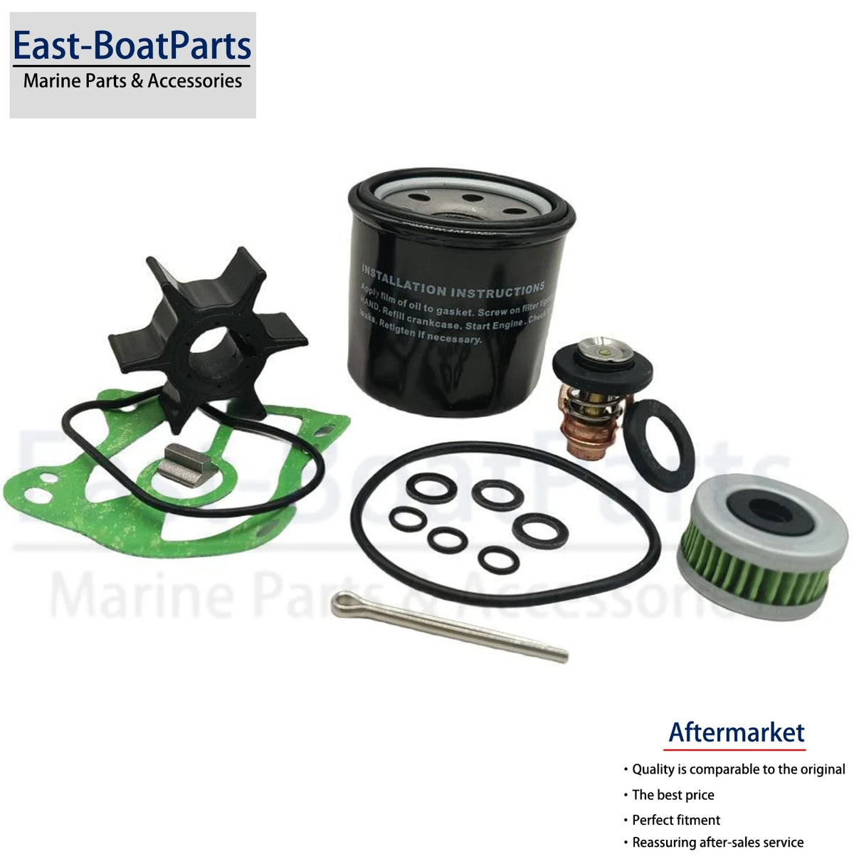 Service Parts Kit Impeller & Filter for Honda BF40 BF50D (40HP 50HP)