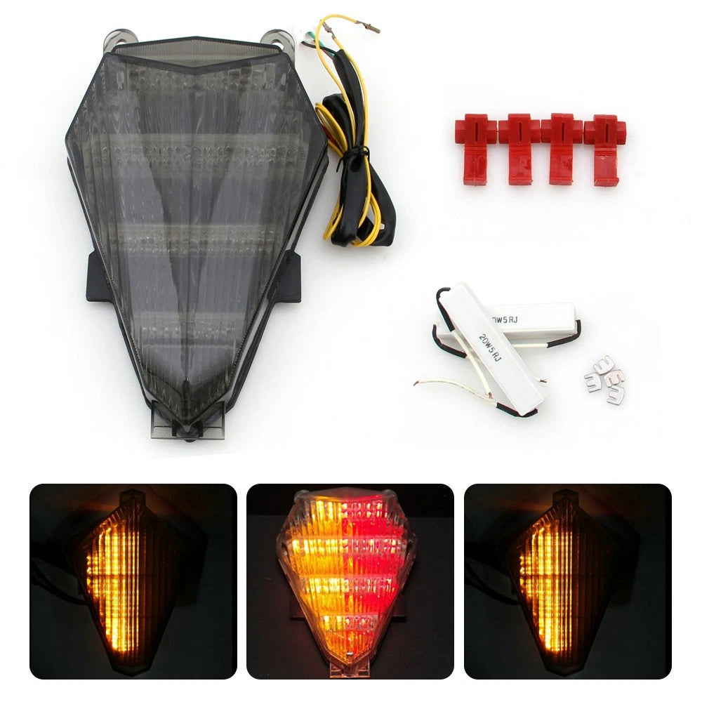 Integrated LED TailLight Turn Signals for Yamaha YZF 600 R6 (2006–2016) TL-349-Smoke