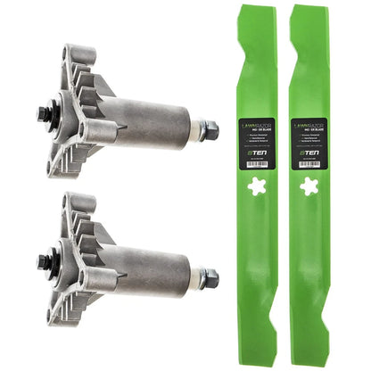 Heavy Duty Spindle Blade Kit for AYP Husqvarna 38 Deck (LT 1238A, 1538A)