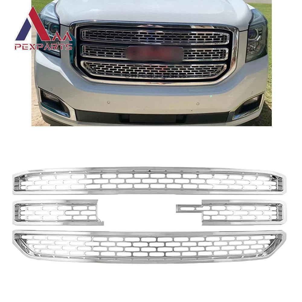 Chrome Grille Overlay for GMC Yukon XL (2015–2020) E2-GOGMC-01