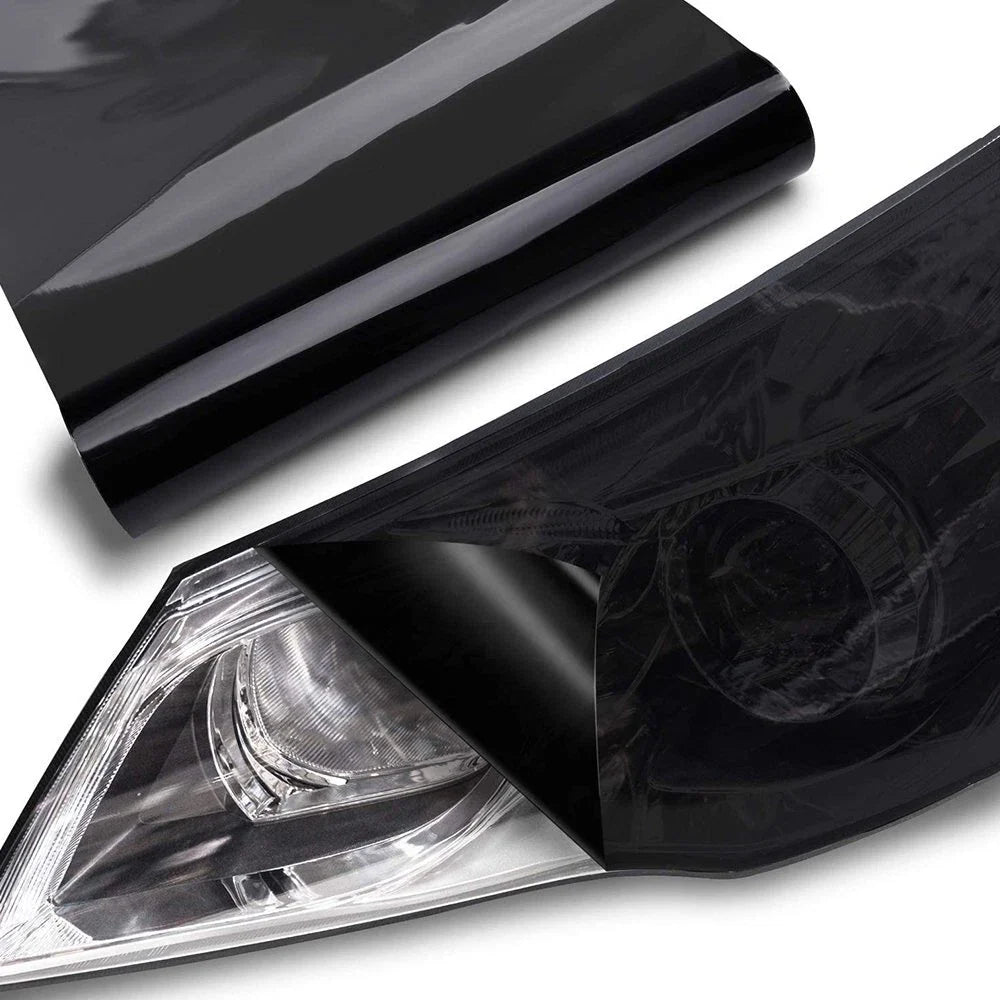 Light Smoke Black Headlight Fog Taillight Tint Film for Universal (12"x 72")