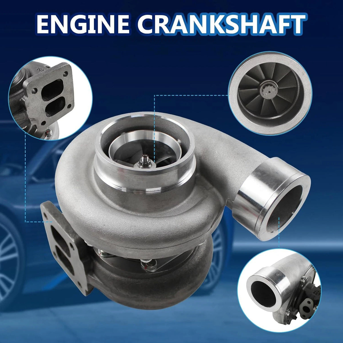 GT45 T4 V-Band Turbocharger for Boost Upgrade Racing (600-800HP)