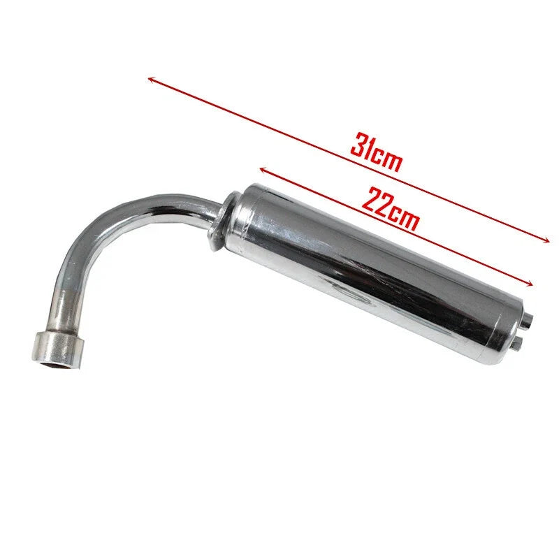 Exhaust Muffler Pipe for TDRMOTO 100cc 2 Stroke Motorized Bicycle