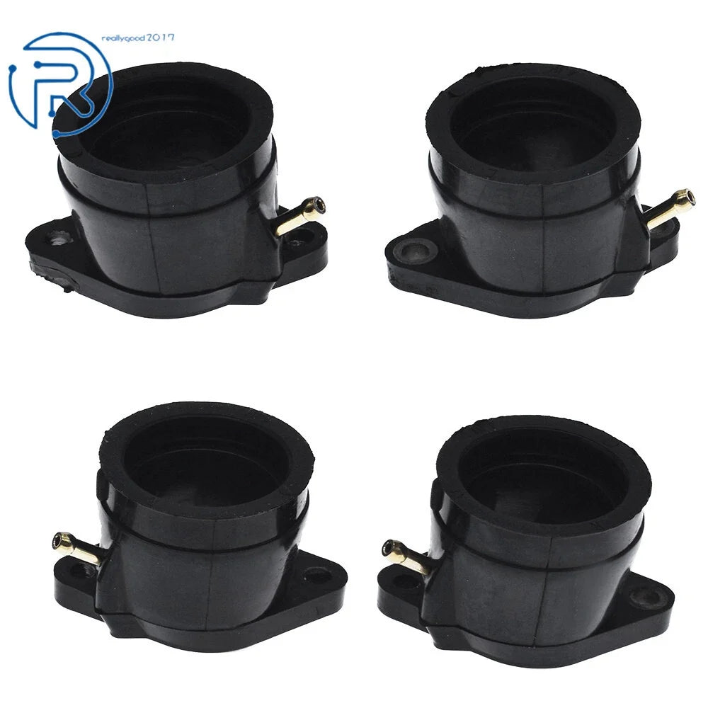 Set of 4 Rubber Carburetor Intake Manifold Boots for Yamaha YZF600R (1995–2007)
