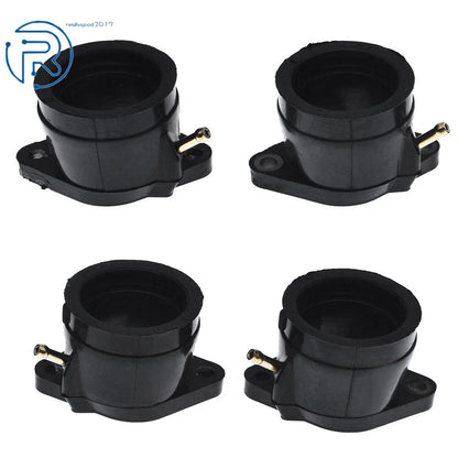 Set of 4 Rubber Carburetor Intake Manifold Boots for Yamaha YZF600R (1995–2007)