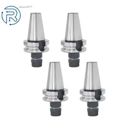 Set of 4 ER16 BT40 Collet Chucks for Tool Holders (M16 Thread, 2.75" GAGE)