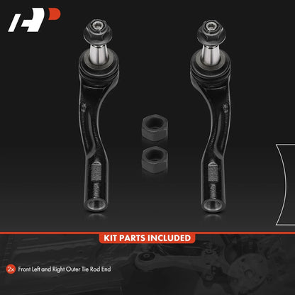 2X Front Outer Tie Rod Ends for Mercedes-Benz Sprinter 1500 (2019–2023)