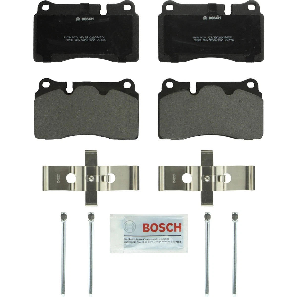 2X Bosch Brake Pad Set BP1129 for Chevy Corvette (2007–2019)