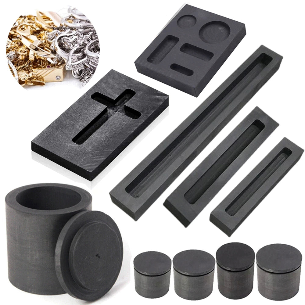 2X Ingot Bar Mold for Gold Silver Graphite Casting