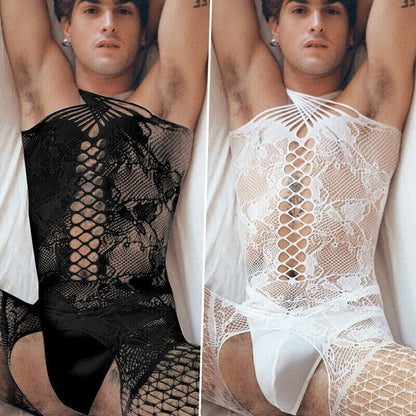 Fishnet Bodystocking for Gay Sissy (USA)