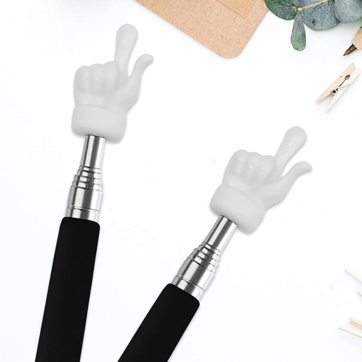 2Pcs Telescopic Pointer for Teachers (Extendable Hand Pointer)