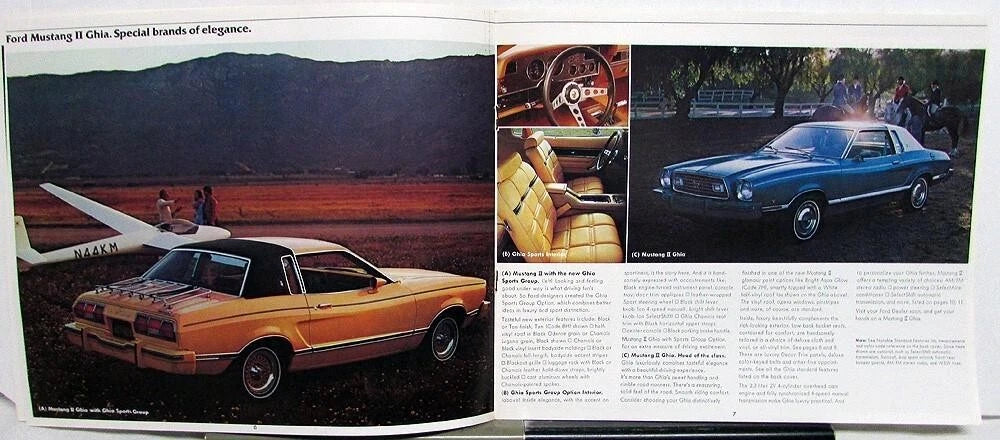 Sales Brochure for Ford Mustang II (1977)