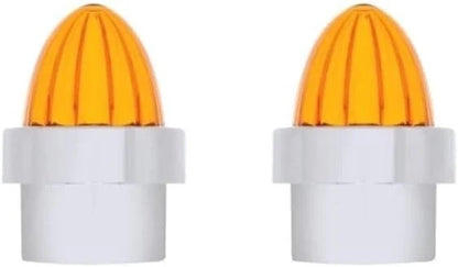 Pair Lighted Bumper Guides Stainless 1 x 49 for Watermelon Amber Lens (—)