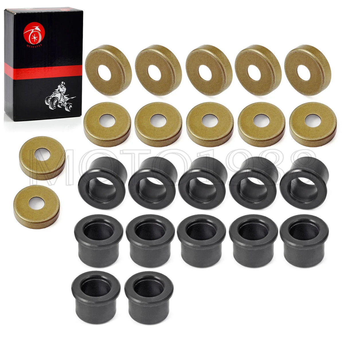 12X Front A Arm Bushing & Seal Caps Kit for Yamaha YFZ450 (2004–2022)