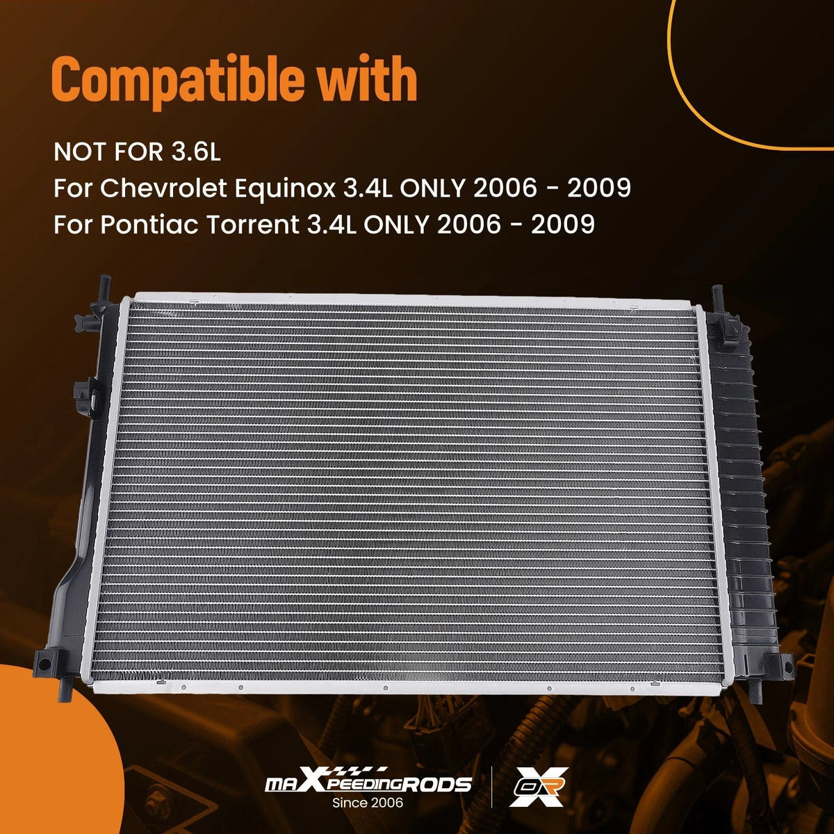 Auto Radiator for Chevy Equinox/Pontiac Torrent 3.4L (2006–2009) CU2879