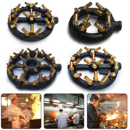 Jet Burner for Commercial Wok (Natural Gas, Cast Iron, Brass)