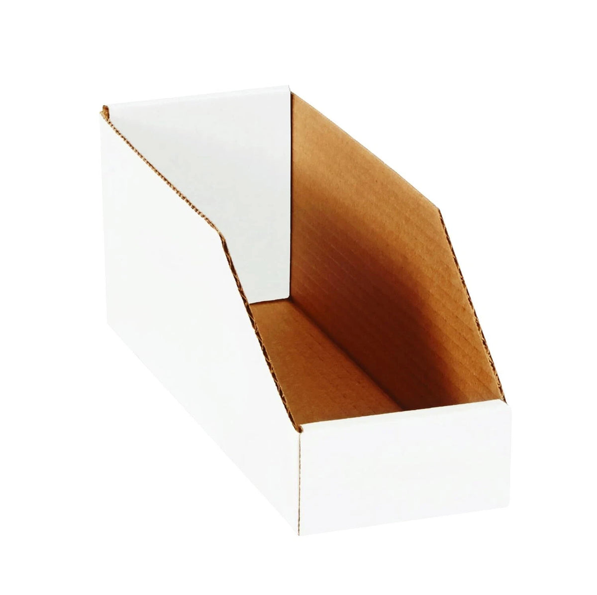 50-Pack Open Top Cardboard Storage Bins 4"L x 12"W x 4.5"H
