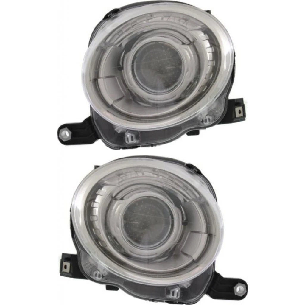 Headlight Assembly Pair for Fiat 500 (2012–2018) PLX-M0-20-9376-00-1-CL360A1, FI2502100, FI2503100