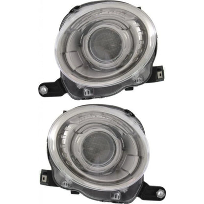 Headlight Assembly Pair for Fiat 500 (2012–2018) PLX-M0-20-9376-00-1-CL360A1, FI2502100, FI2503100