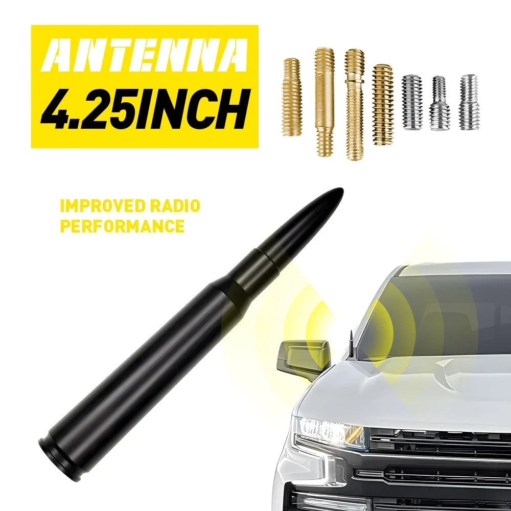 4.25" Black Antenna Mast Power AM/FM for Nissan Titan & Titan XD (2004–2023)