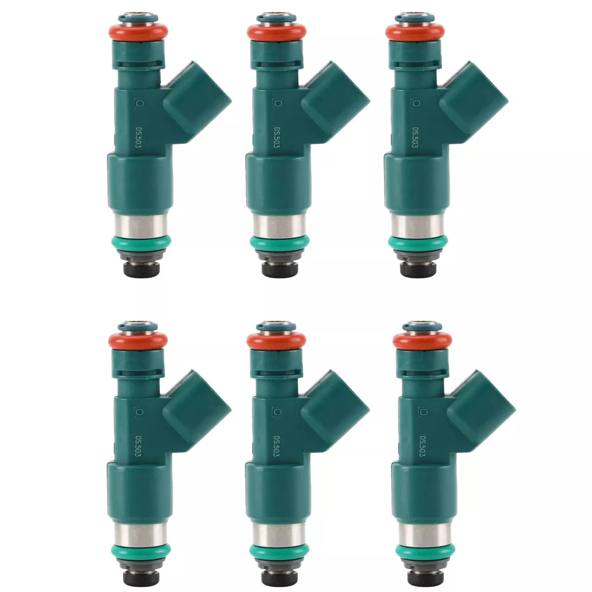 Set of 6 Denso Fuel Injectors for Volvo XC60 XC70 XC90 S80 (3.2L) 30777501
