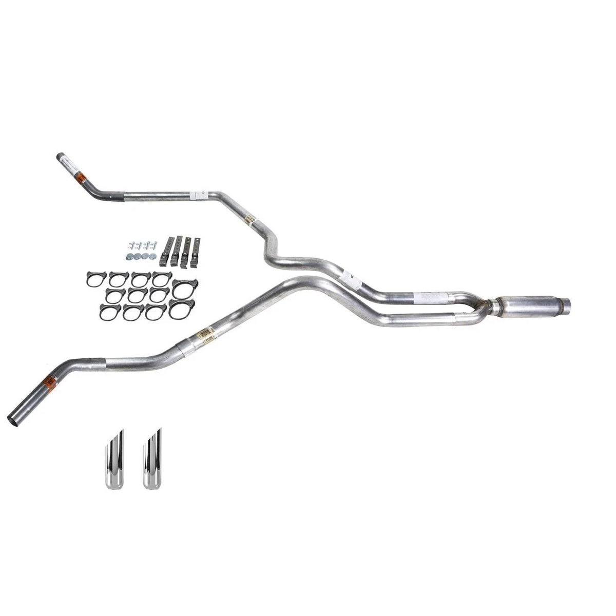 Dual Exhaust 2.5" MA Pipe Glass Pack Muffler for Ram (2009–2013)