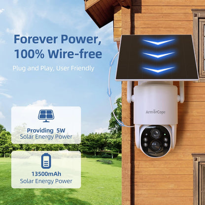 4G LTE Cellular Security Camera for No Wifi Cam