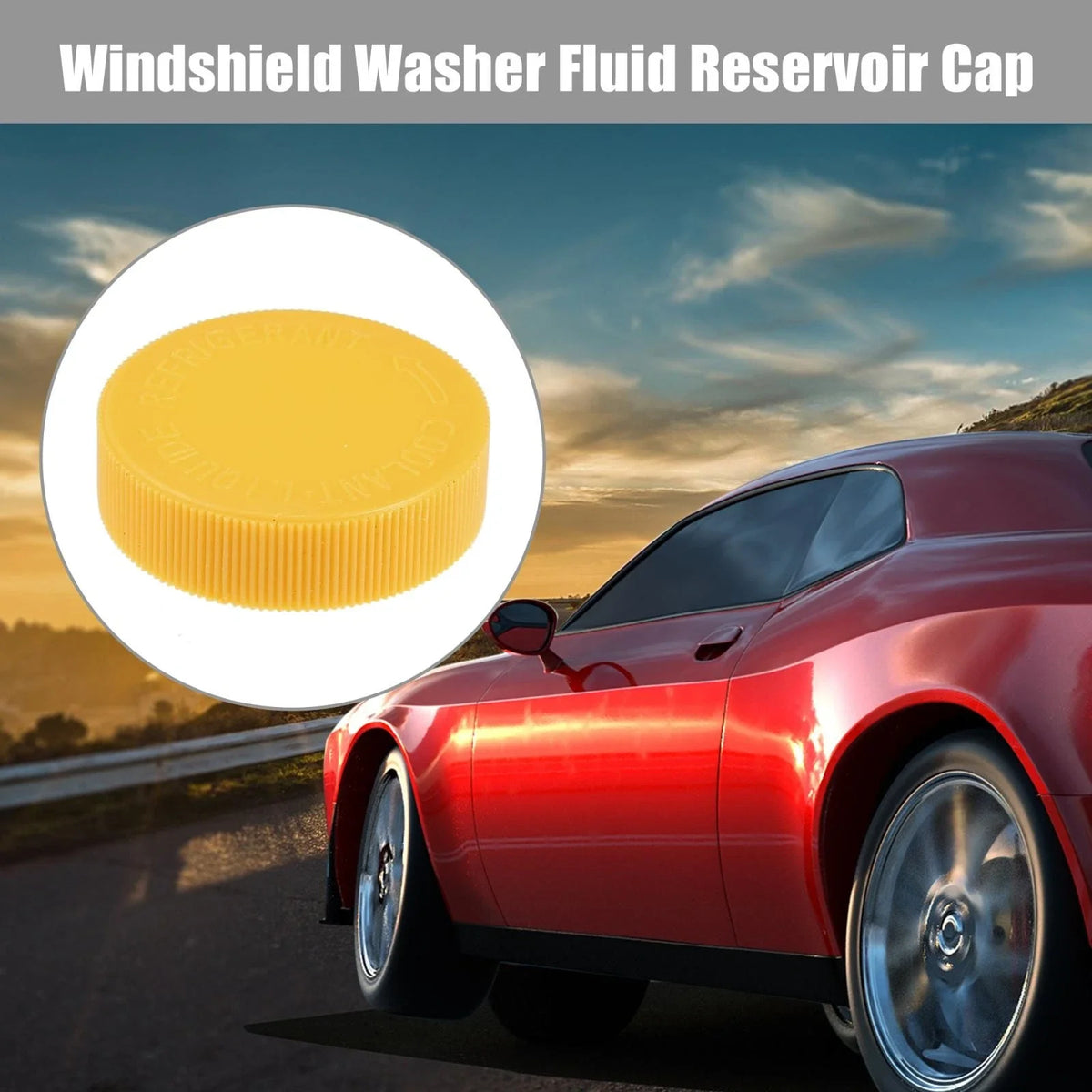 Set of 4 Windshield Washer Fluid Reservoir Caps for Infiniti M56 (2014–2017)