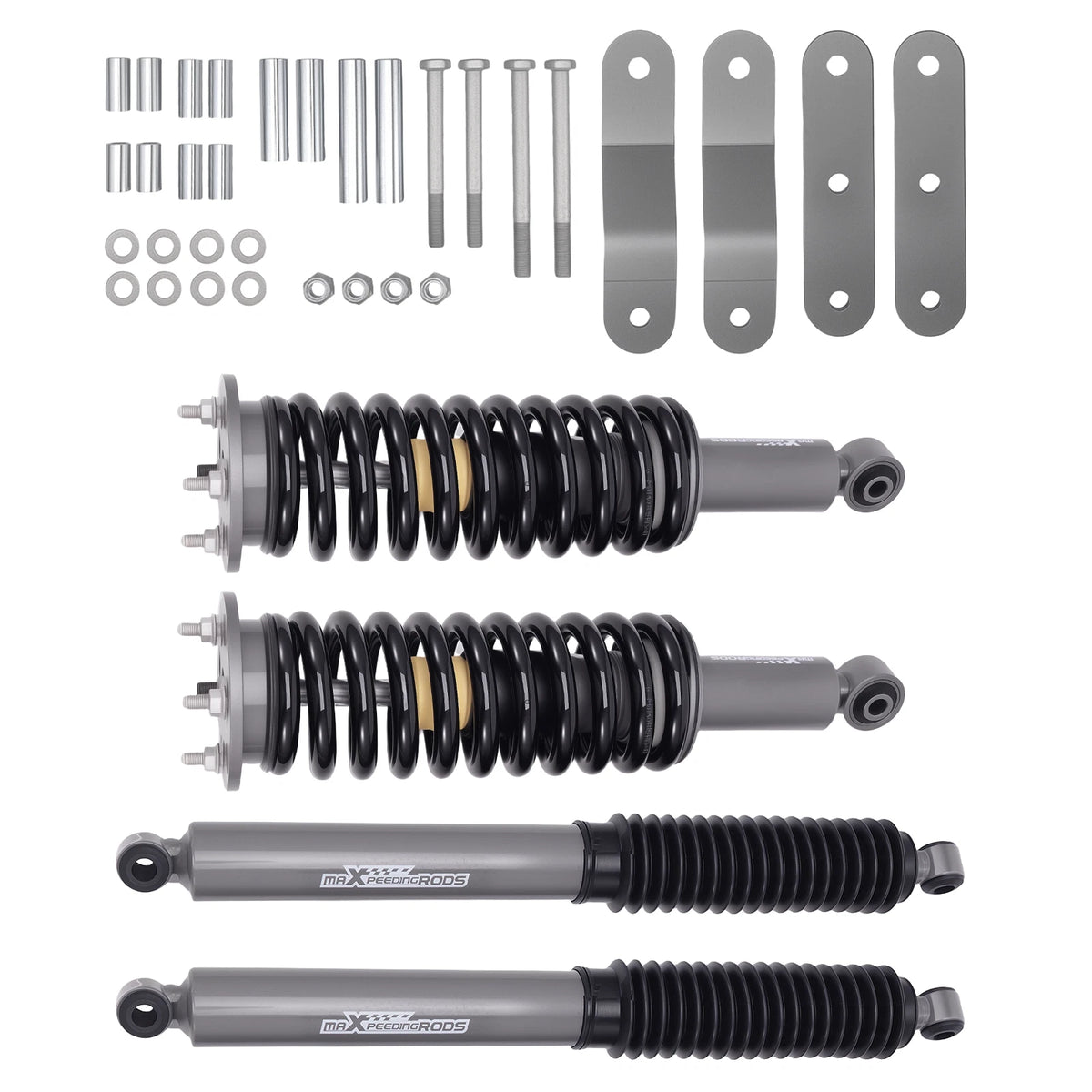 2.5" Front 1.5" Rear Lift Shock Kit for Nissan Frontier 4WD (2005–2024) 73F24T