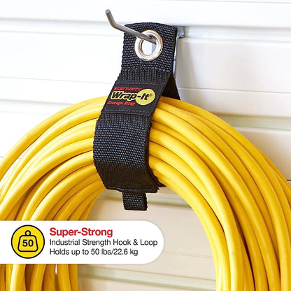 4-Pack Heavy-Duty Storage Straps for Cords Wires