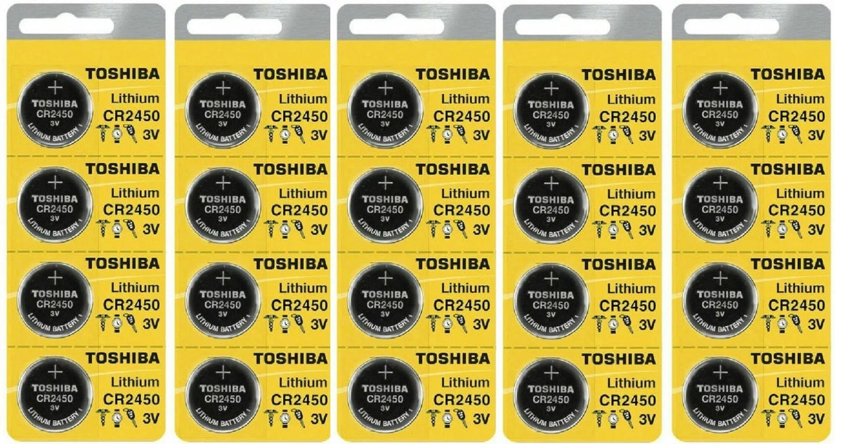 20 x CR2450 Lithium Coin Battery for Various Devices (2023)