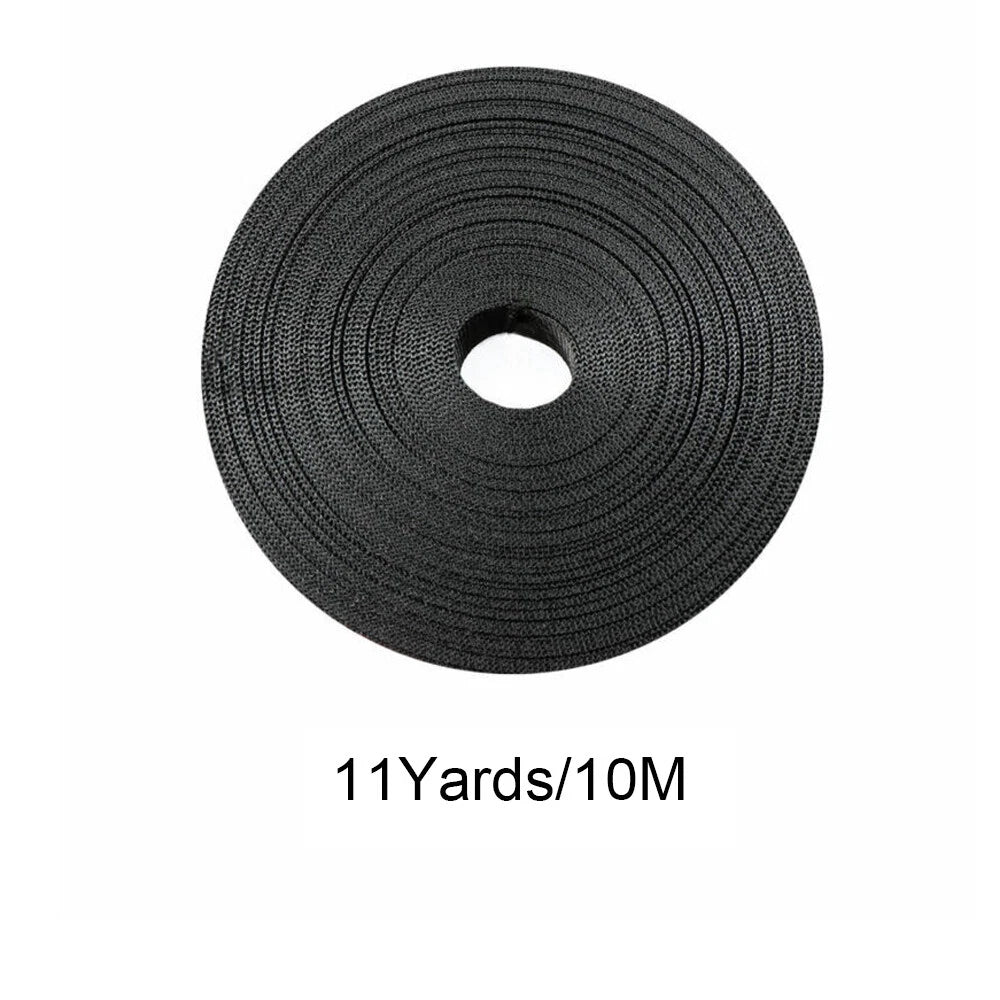 2X 1 Inch Wide Black Nylon Heavy Duty Webbing Strap (22-110 Yards)