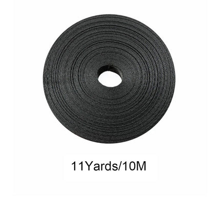 2X 1 Inch Wide Black Nylon Heavy Duty Webbing Strap (22-110 Yards)