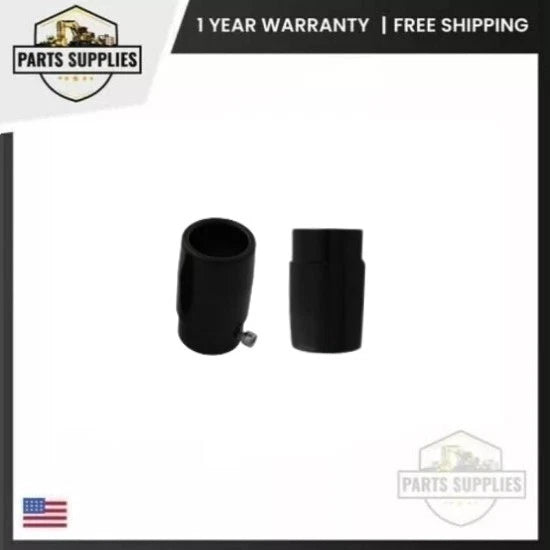 Gloss Black Tips for Harley Davidson Motorcycle (Straight Pipe Exhaust)