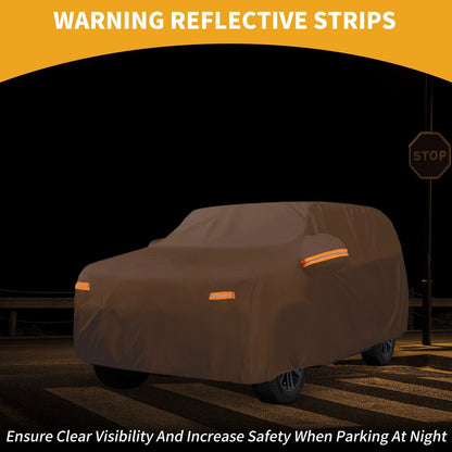 Car Cover Waterproof for Toyota Sequoia (2010–2023) 210D-PU with Zipper